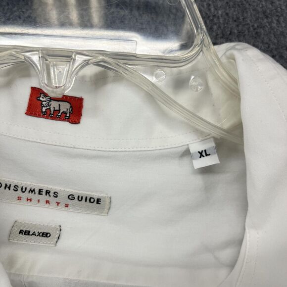 Consumers Guide Shirt Mens XL Long Sleeve Button Up‎ Embroidered Paisley Relaxed - Picture 10 of 16